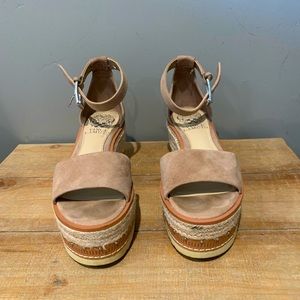 Vince Camuto  Suede platform espadrille sandals